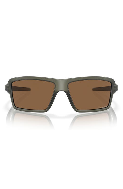 Oakley Cables 63mm Prizm Oversize Rectangular Sunglasses in Olive at Nordstrom