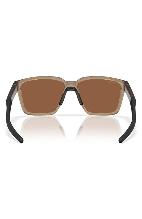 Oakley 57mm Polarized Rectangular Sunglasses In Brown