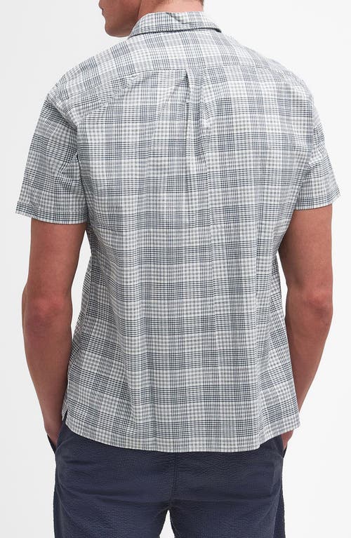 Shop Barbour Springside Regular Fit Plaid Short Sleeve Button-up Shirt In Ecru