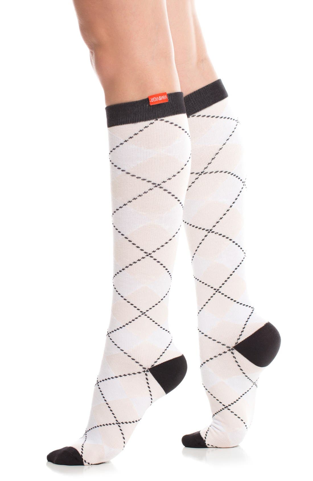 VIM & VIGR Argyle Graduated Compression Trouser Socks Nordstrom