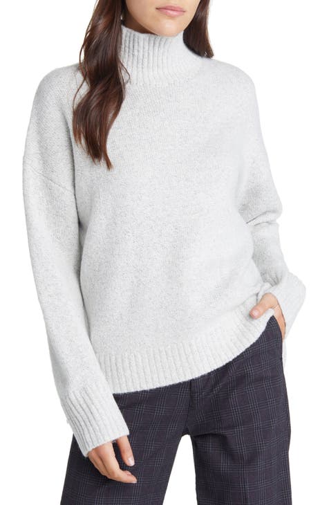 Women's High Neck Tunic Sweater, Only