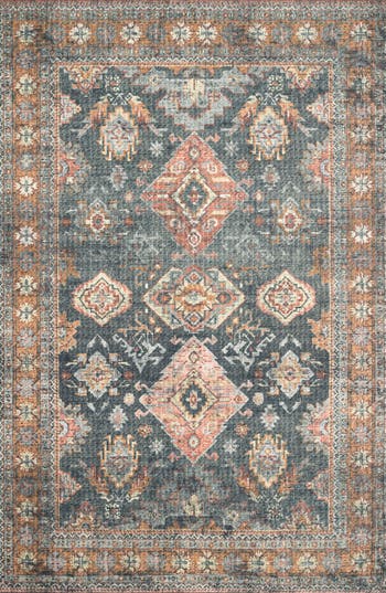 Loloi Ii Skye Collection Rug In Sea/rust