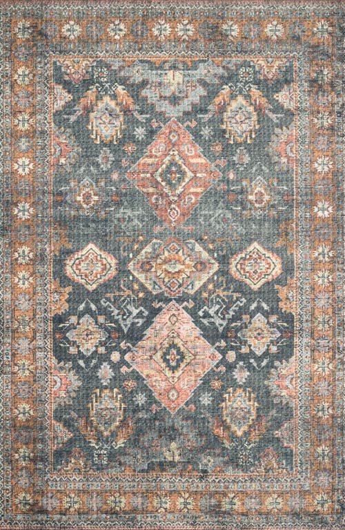 Loloi Ii Skye Collection Rug In Sea/rust