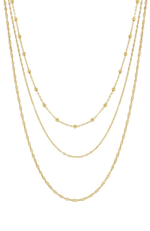 Bony Levy 14k Gold Layered Chain Necklace In 14k Yellow Gold