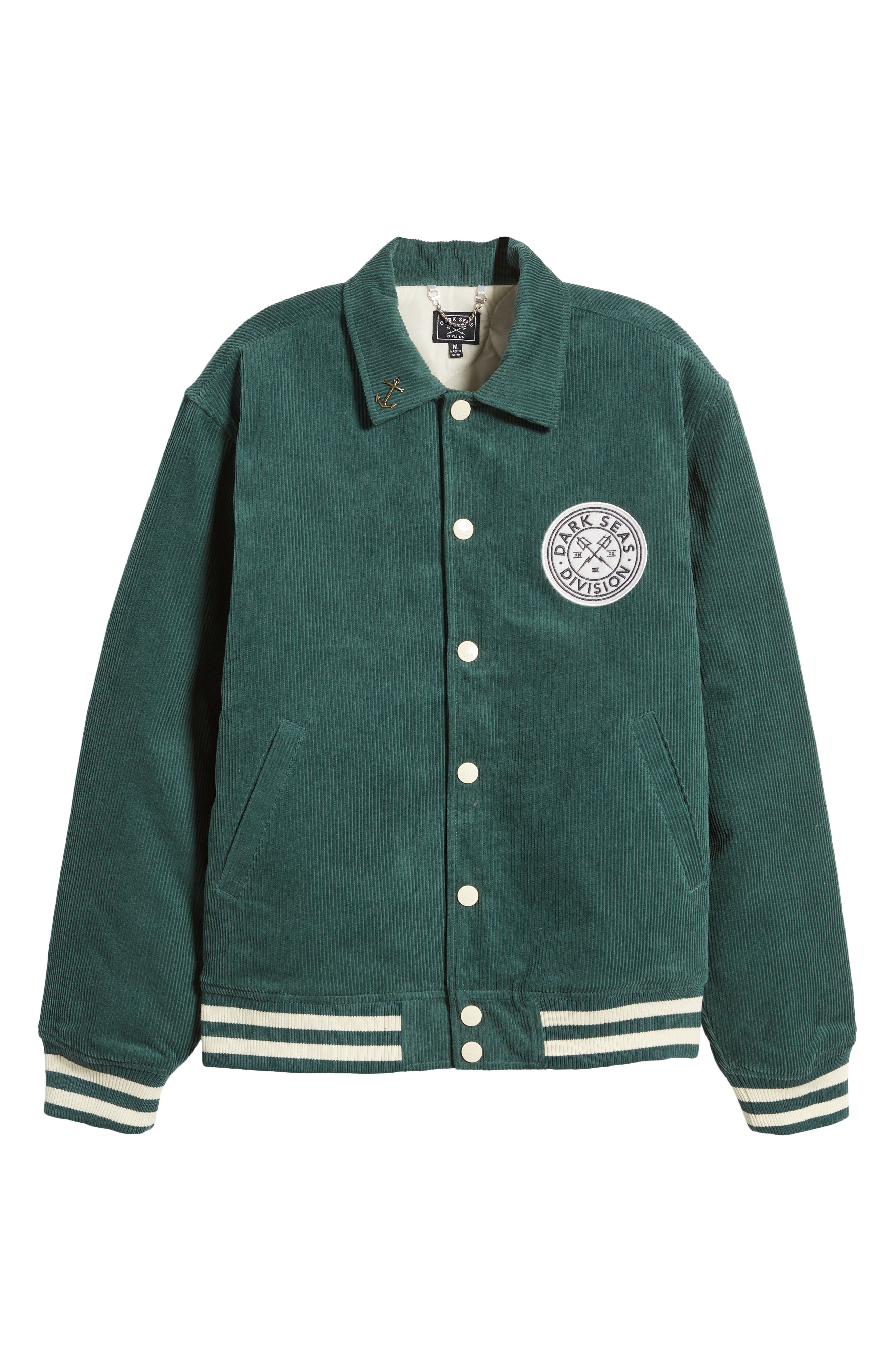 Dark Seas Cotton Corduroy Varsity Jacket - Jackets - Compare