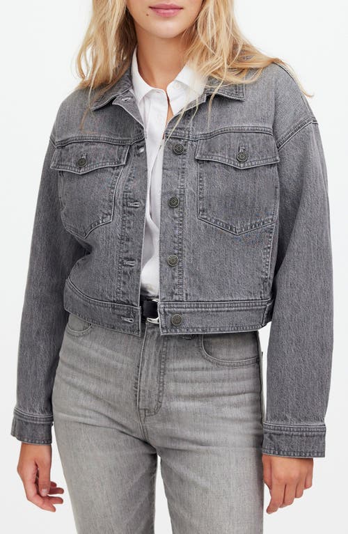 Shop Madewell Button Front Denim Jacket In Hallandale Wash