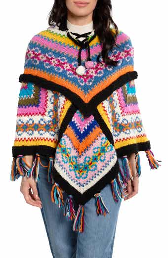 Saachi Granny Square Crocheted Long Hooded Kimono Sweater in White Mul –  LavishlyHip