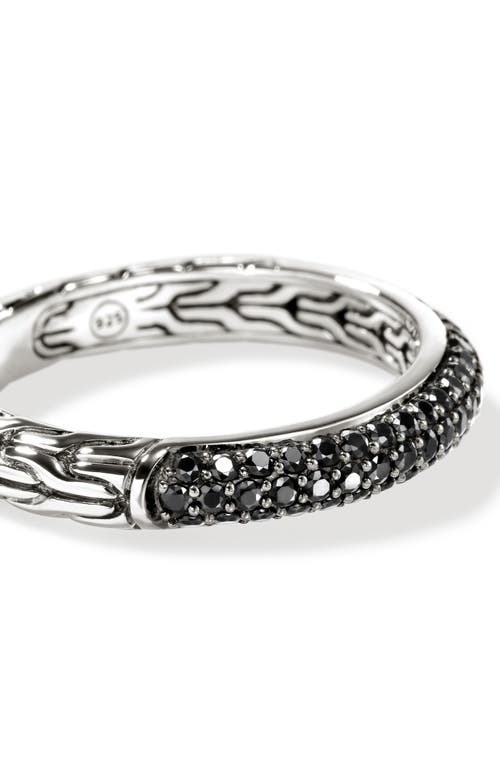 John Hardy Jh Essential Pavé Band Ring, 3.5mm In Silver
