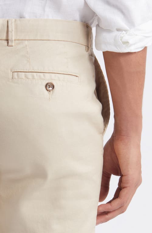 SCOTT BARBER SCOTT BARBER FLAT FRONT STRETCH LINEN & COTTON SHORTS