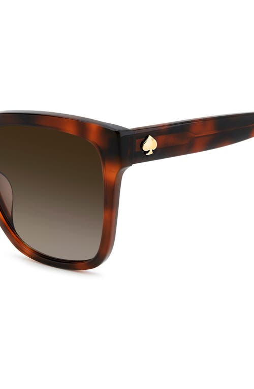 Kate Spade New York Kiya 56mm Gradient Square Sunglasses In Brown
