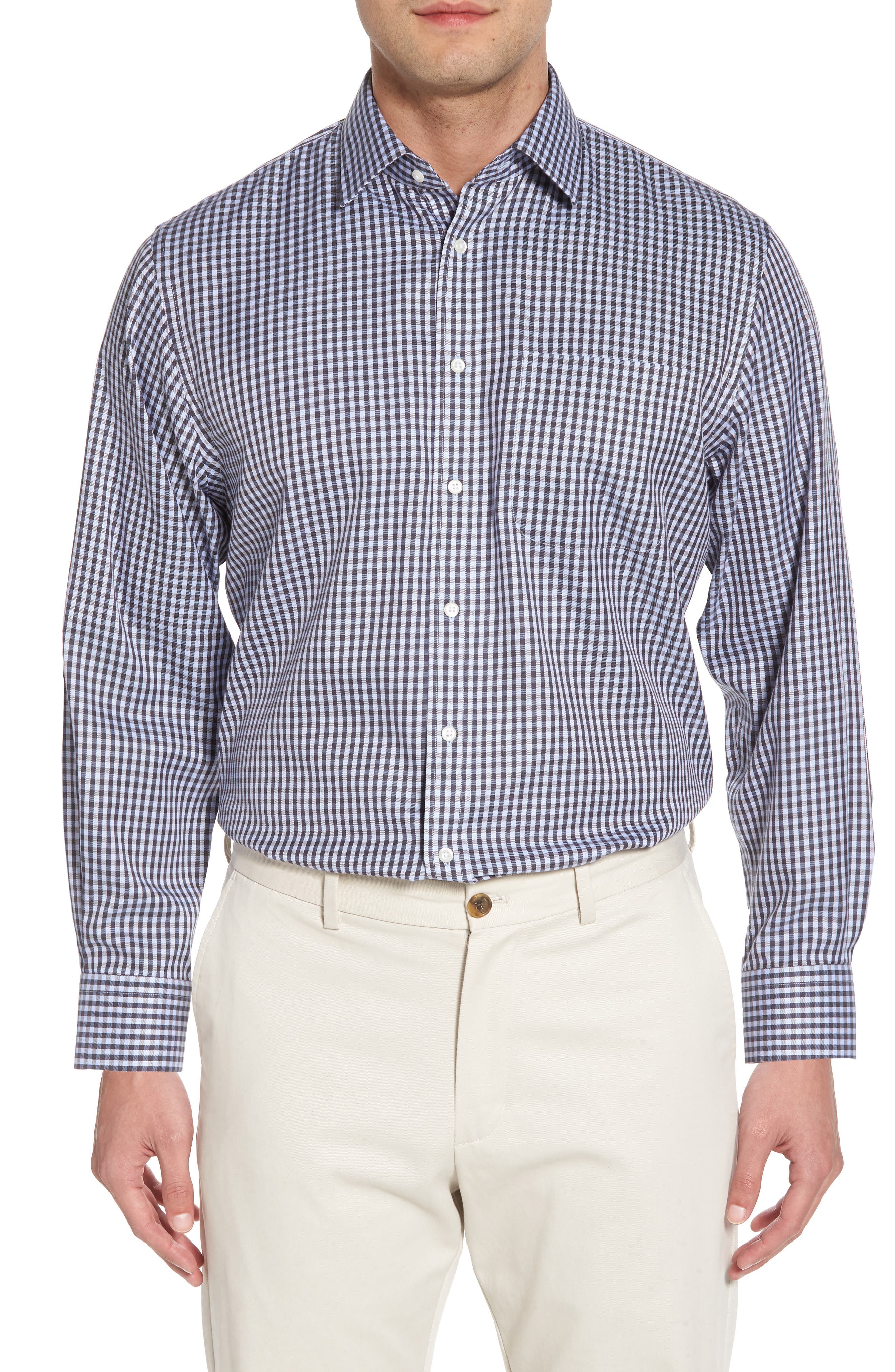Nordstrom Men's Shop Smartcare™ Traditional Fit Check Dress Shirt Nordstrom