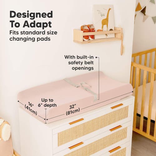 Keababies 2-pack Soothe Changing Pad Covers In Cameo