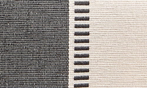 Design Imports French Blue Dobby Stripe Table Runner In Gray