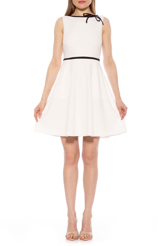 Shop Alexia Admor Ida Fit And Flare Sleeveless Dress In Ivory