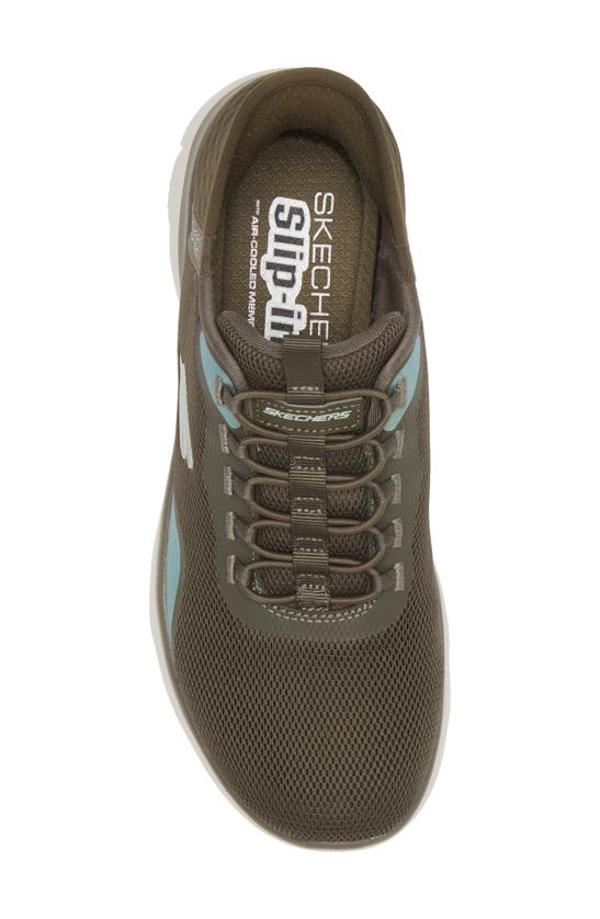 Shop Skechers Hands Free Slip-in Sneaker In Olive