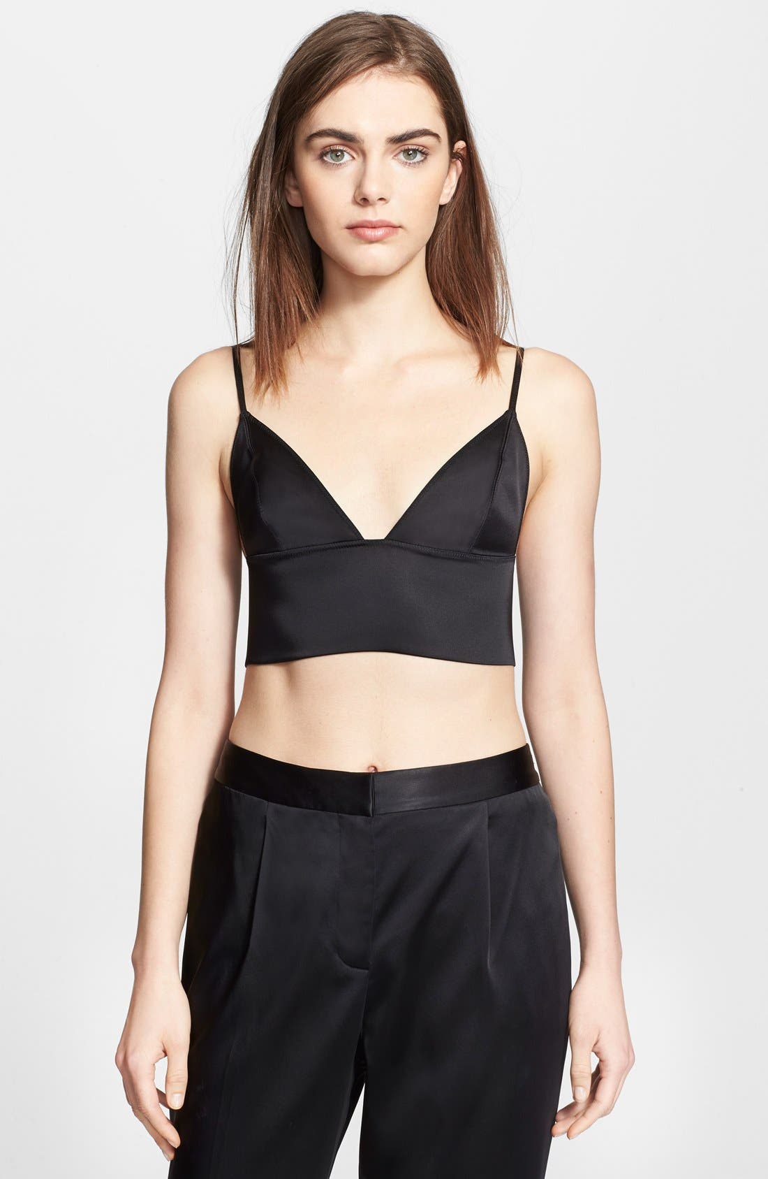 alexander wang logo bra