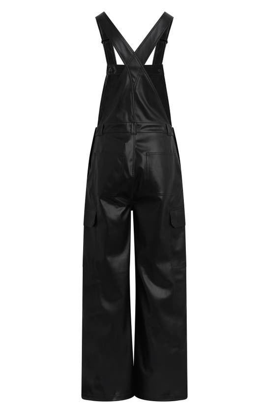 Shop Hudson Jeans Utility Wide Leg Overalls In Black