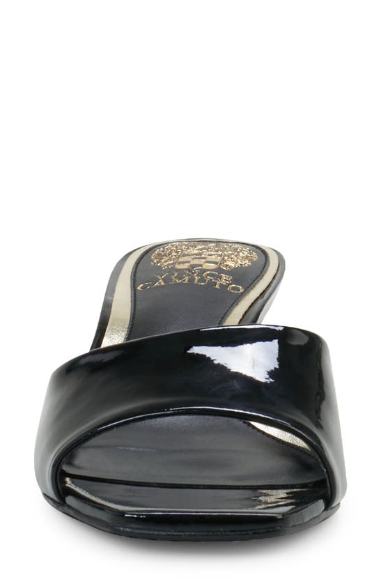 Shop Vince Camuto Faiza Sandal In Black Patent