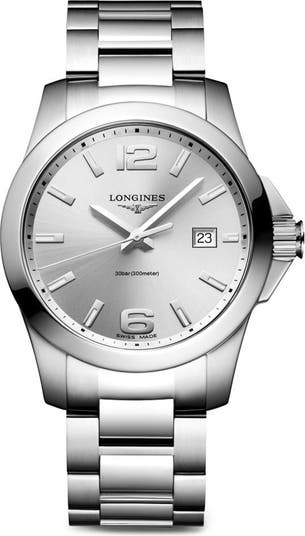 Longines Conquest Bracelet Watch 41mm Nordstrom