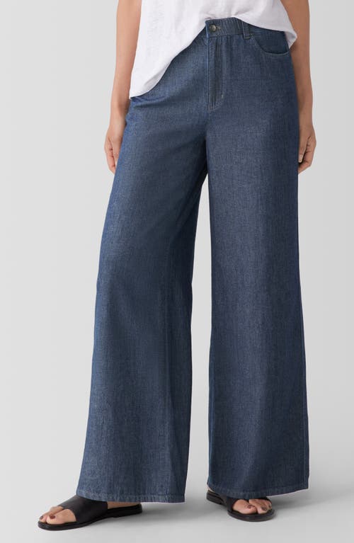 Eileen Fisher Wide Leg Jeans In Denim