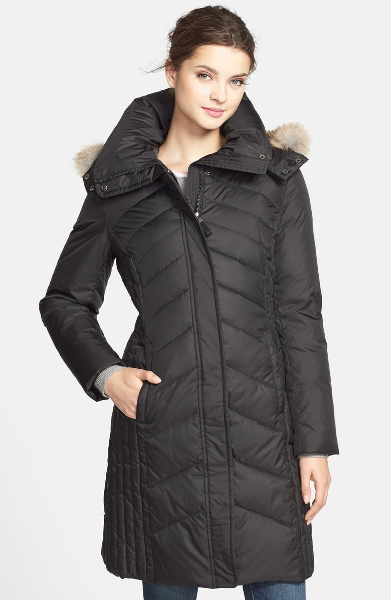 Marc New York 'Mercer' Coyote Fur Trim Down & Feather Fill Coat (Online ...