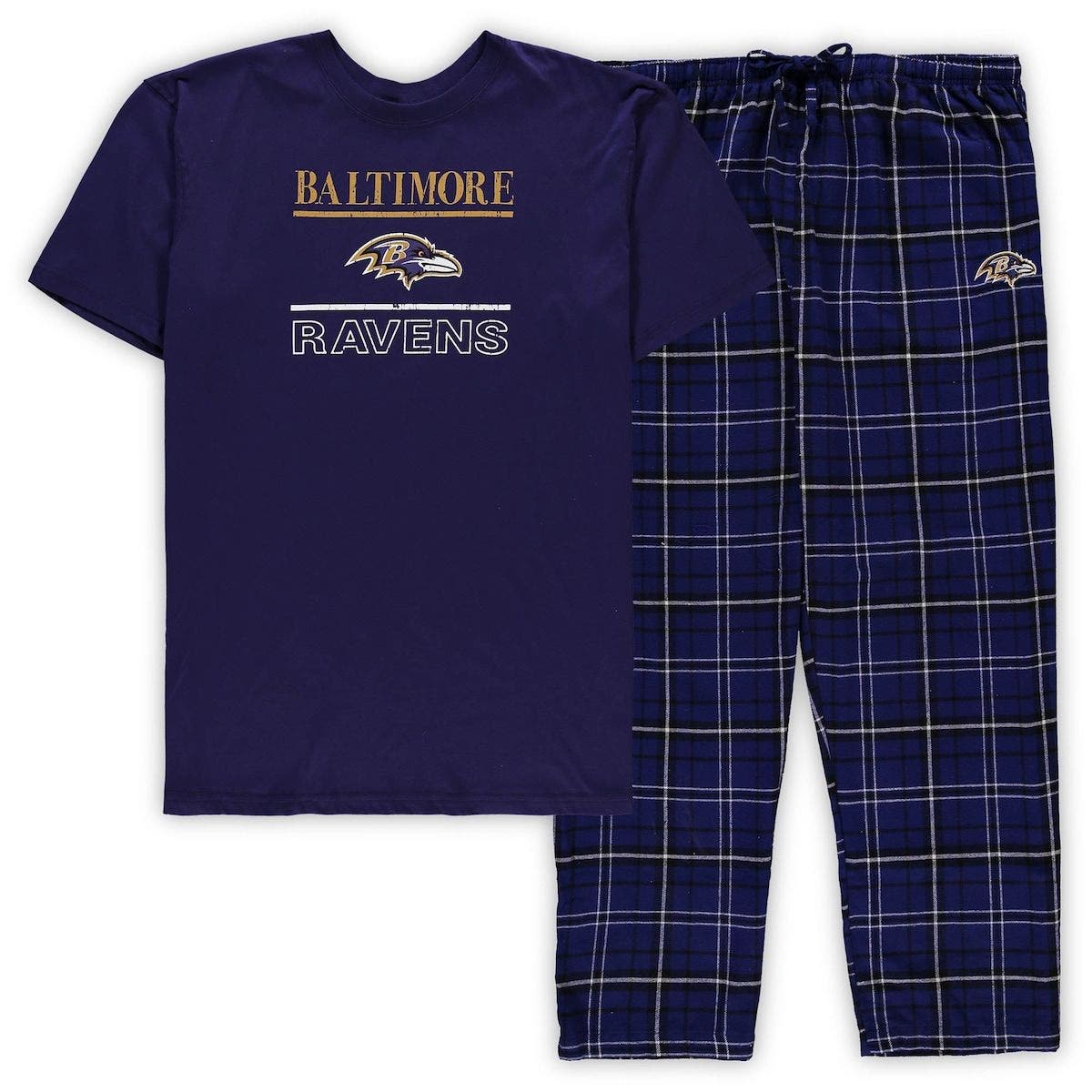Concepts Sport Baltimore Ravens Parkway Plaid Pajama Pants 