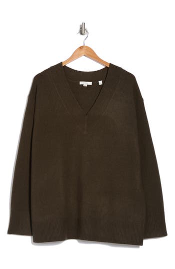 Vince Wool & Cashmere Blend Sweater In Black Leaf