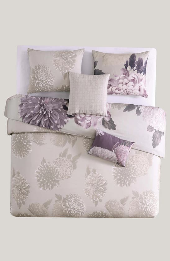 Bebejan Bloom Purple 5-piece Reversible Comforter Set In Purple