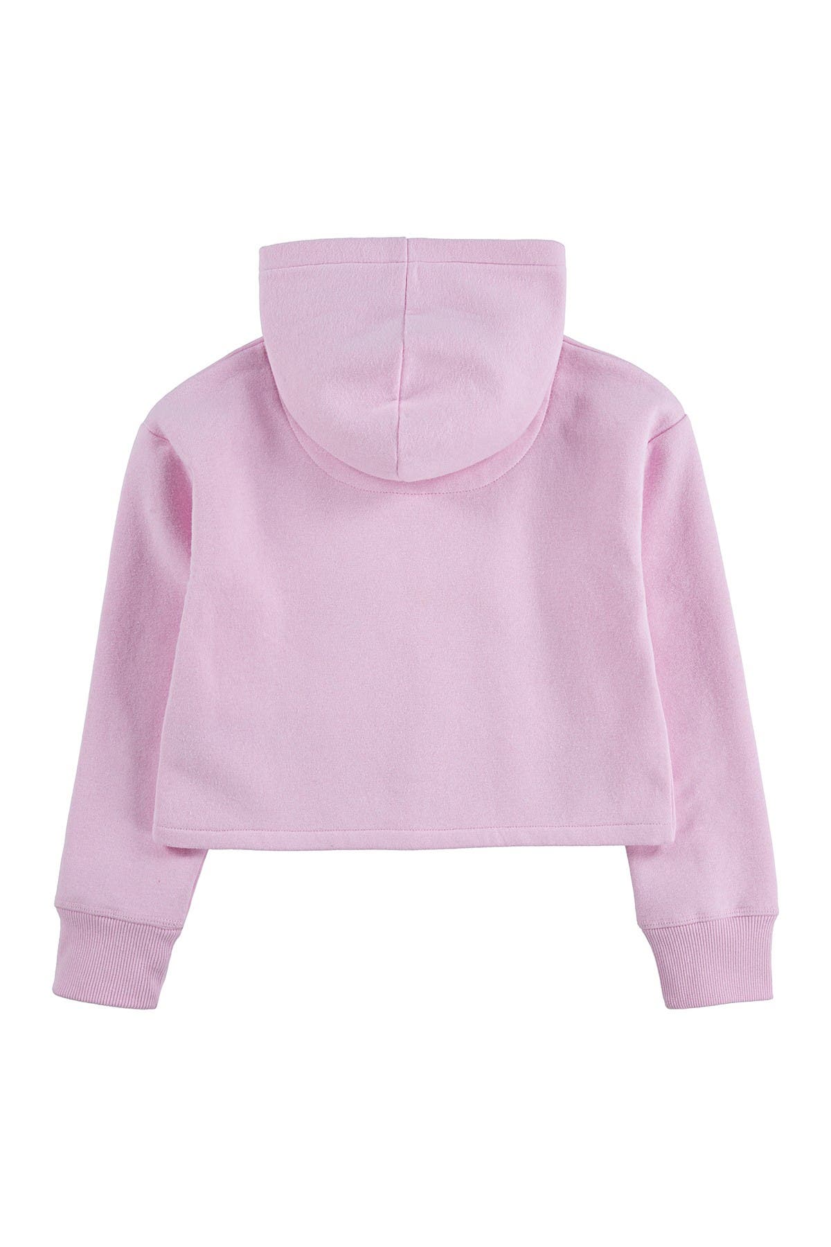 Levi's Kids' Hello Kitty Cropped Hoodie In Light/pastel Pink3