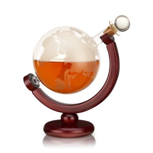 Viski Globe Liquor Decanter In Clear