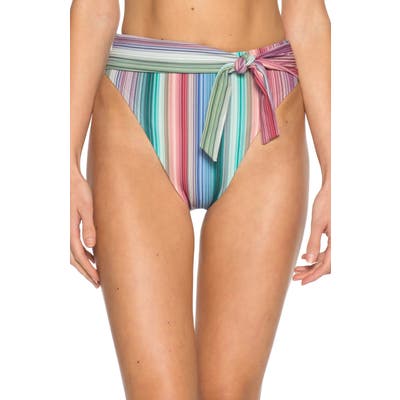 Isabella Rose Adelaide High Waist Bikini Bottoms, Coral