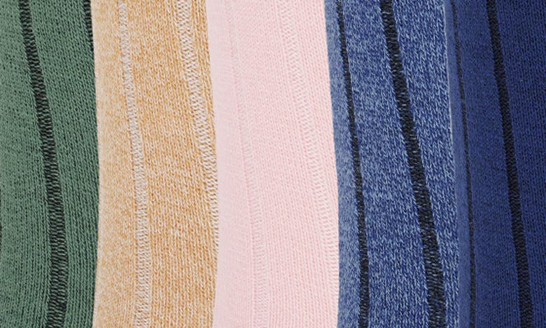 Shop Original Penguin Assorted 5-pack Rib Dress Socks In Pink