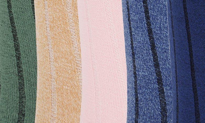 Original Penguin Assorted 5-pack Rib Dress Socks In Pink