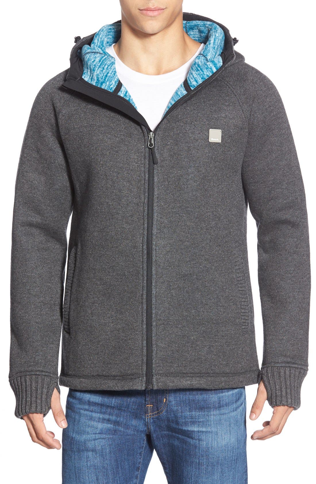 Bench Knit Zip Hoodie Nordstrom