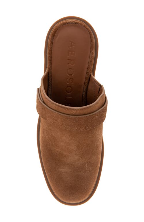 Shop Aerosoles Gunda Mule In Tobacco Suede