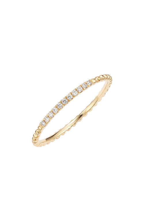 Bony Levy Diamond & 18K Gold Bead Stacking Ring in Yellow Gold/Diamond