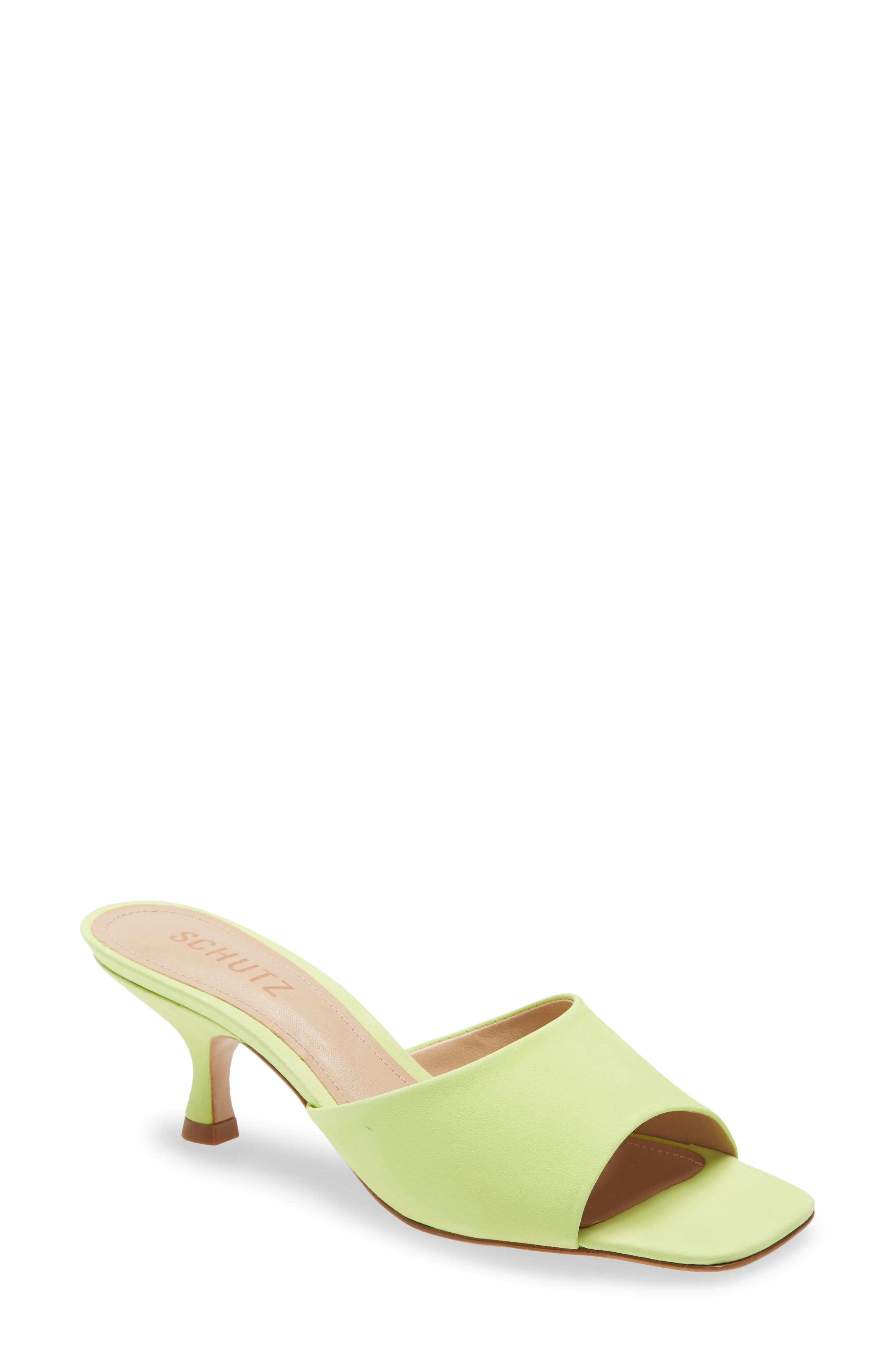 small heeled mules