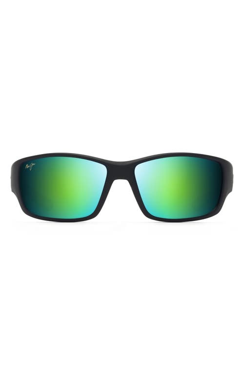 Maui Jim Sunglasses Local Kine In Black/green/grey