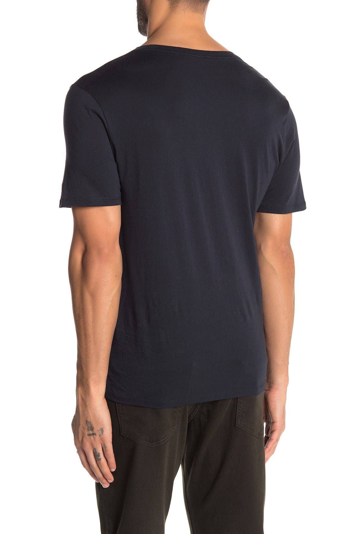 Vince Crew Neck T-shirt In Dark Blue3