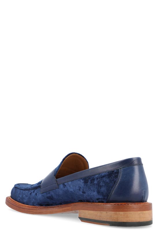 Shop Taft The Fitz Penny Loafer In Deep Azure