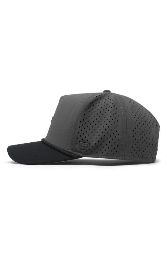 Shop Melin Odyssey Rope Bulls Icon Hydro Performance Snapback Hat<br> In Charcoal/ Black