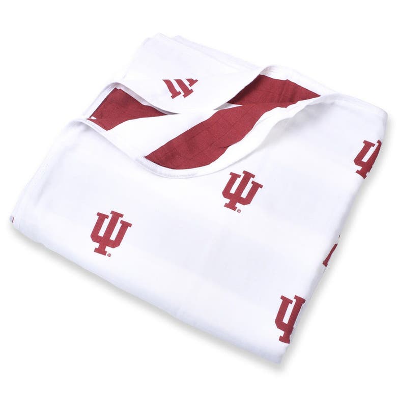 Shop Three Little Anchors Infant  Indiana Hoosiers 47" X 47" Muslin 4-layer Blanket In White