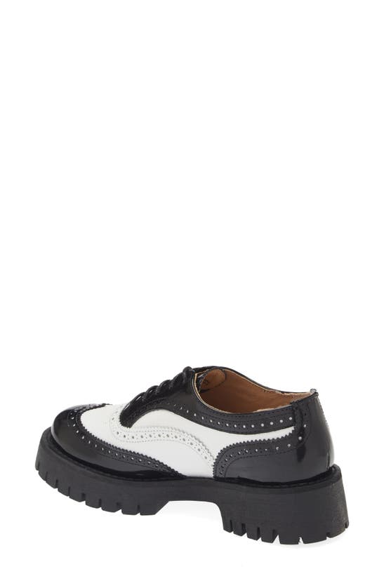 Steve Madden Lance Wingtip Platform Oxford In Black Multi | ModeSens