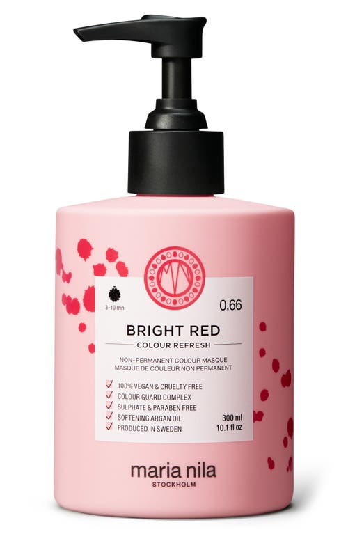 Shop Maria Nila Colour Refresh Hair Mask In Bright Red