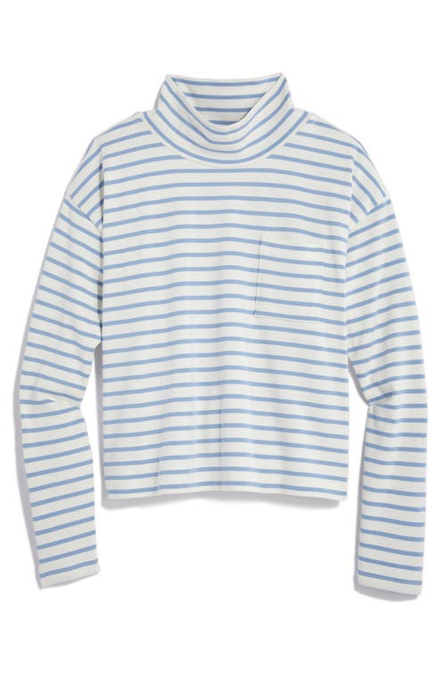 Shop Vineyard Vines Jamestown Relaxed Fit Stripe Organic Cotton Top In Marsh/coastline