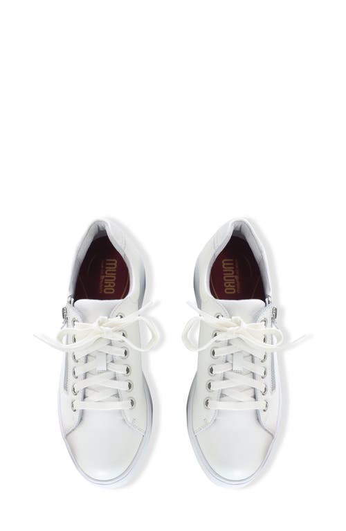 Shop Munro Tilly Sneaker In White Leather