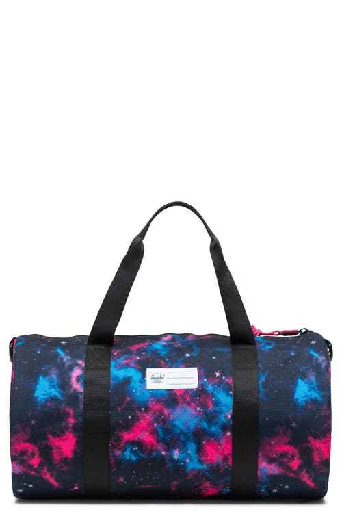 Shop Herschel Supply Co . Kids' Classic Recycled Polyester Duffle Bag In Fuschia Purple Galaxy