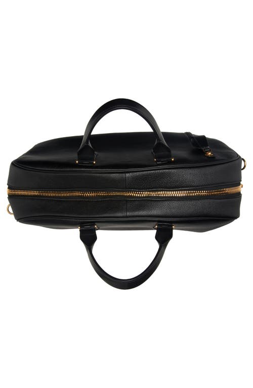 Tom Ford Buckley Leather Duffle Bag In Black
