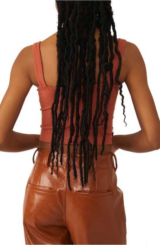 FREE PEOPLE INTIMATELY FP SOLID RIB BRAMI CROP TOP