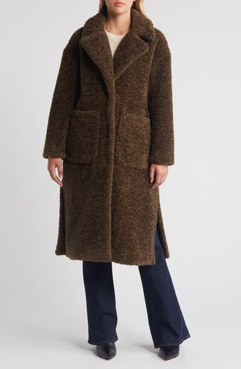 BCBGMAXAZRIA Faux Shearling Teddy Coat Nordstrom